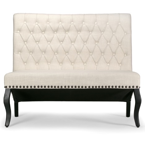 Alicia  Upholstered Loveseat with Button Tufting 