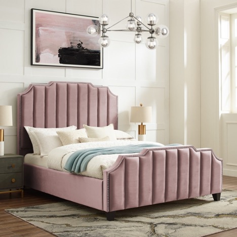 Metro Upholstered Platform Bed Frame